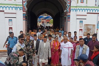 राष्ट्रपति पौडेलले गरे जानकी मन्दिरमा पूजाआजा